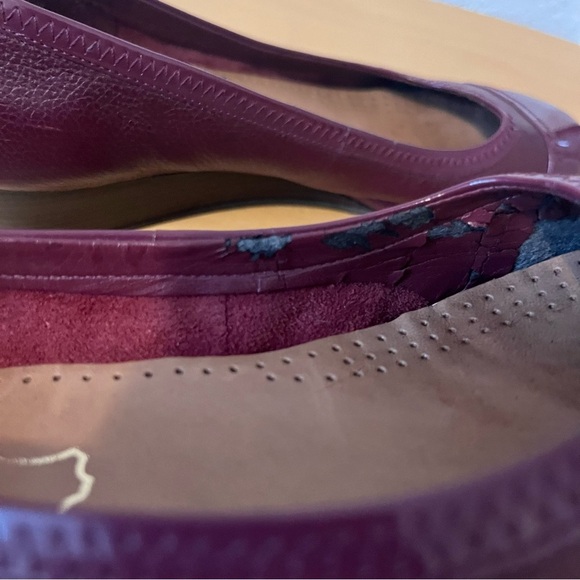 Cole Haan Tali Wedges Burgundy Size 8 - Picture 9 of 12
